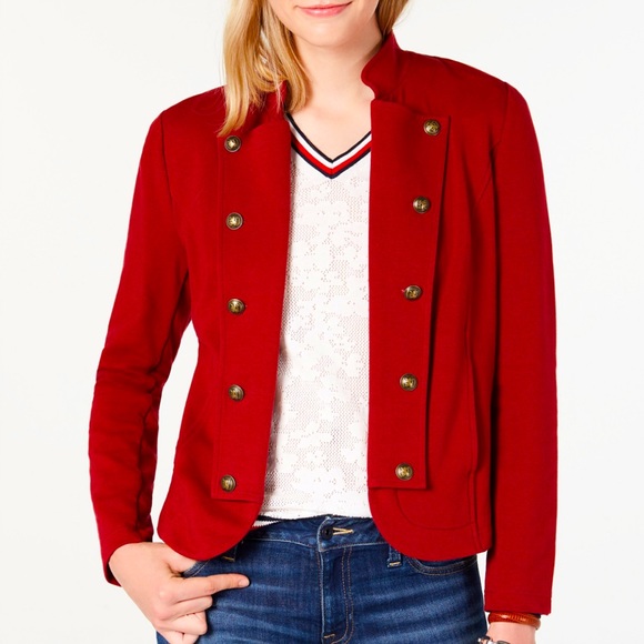 Tommy Hilfiger Jackets & Blazers - 🔴SOLD🔴Tommy Hilfiger military blazer jacket Red